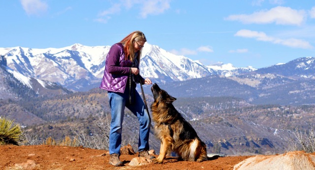 Annie loves training her clients' dogs in the mountains of Southwest Colorado. (Photo courtesy of Tica Clarke Photography.)